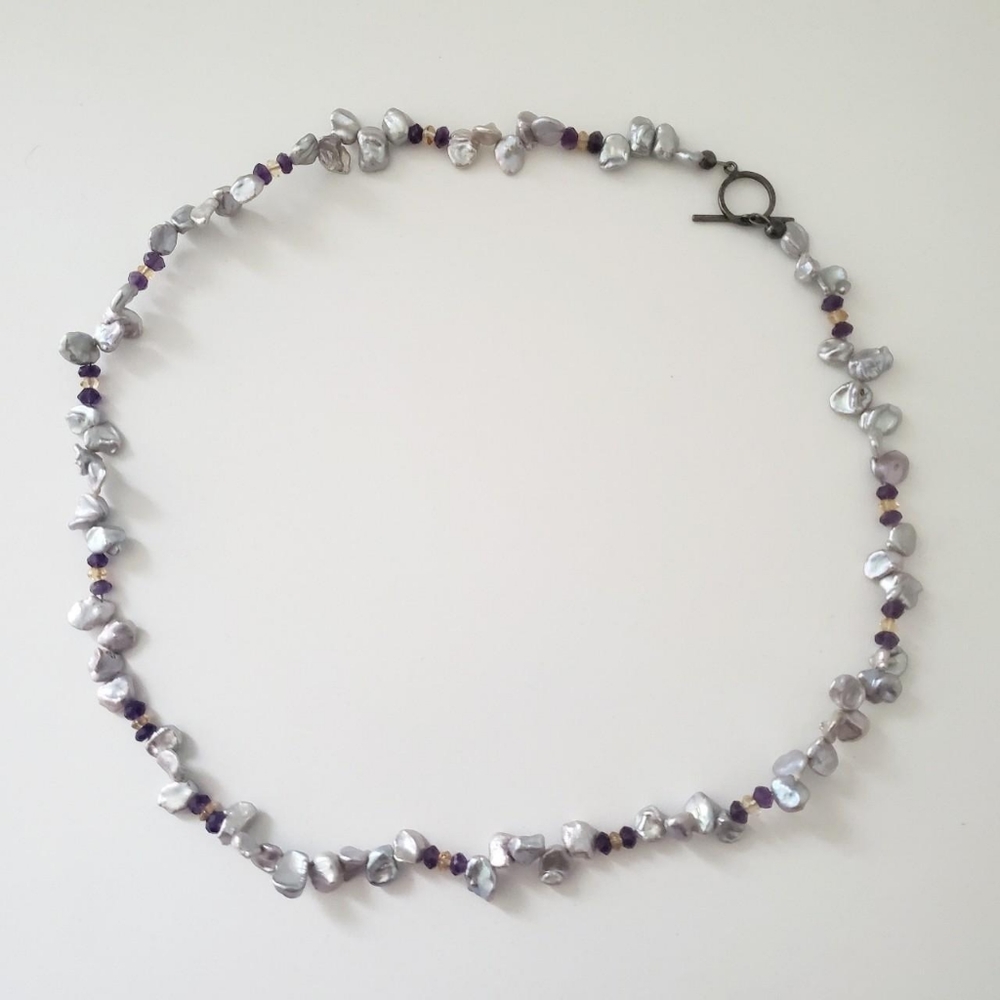 925 Real Pearl Necklace - Picture 1 of 4